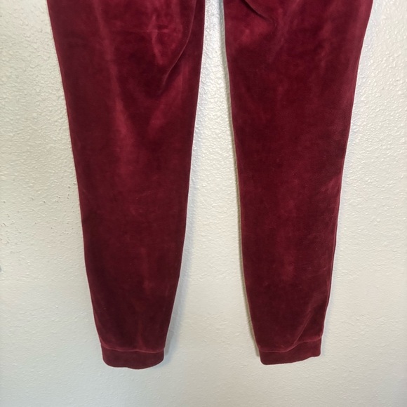 Year of Ours Revolve Womens Velour Drawstring Joggers Maroon Medium Athleisure‎ - Picture 8 of 9